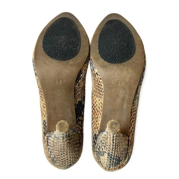 Jeffrey Campbell  Lane Snake Skin Pumps 38 - Picture 8 of 9